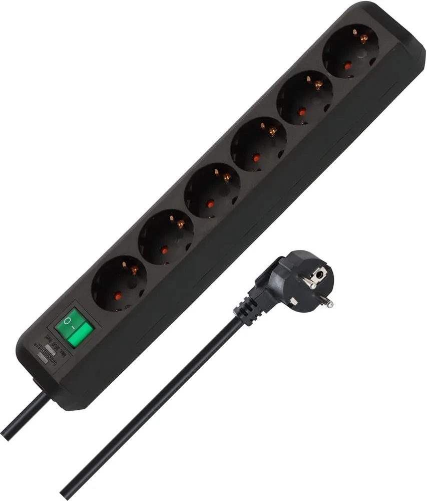 Brennenstuhl Eco-Line regleta de 6 enchufes
