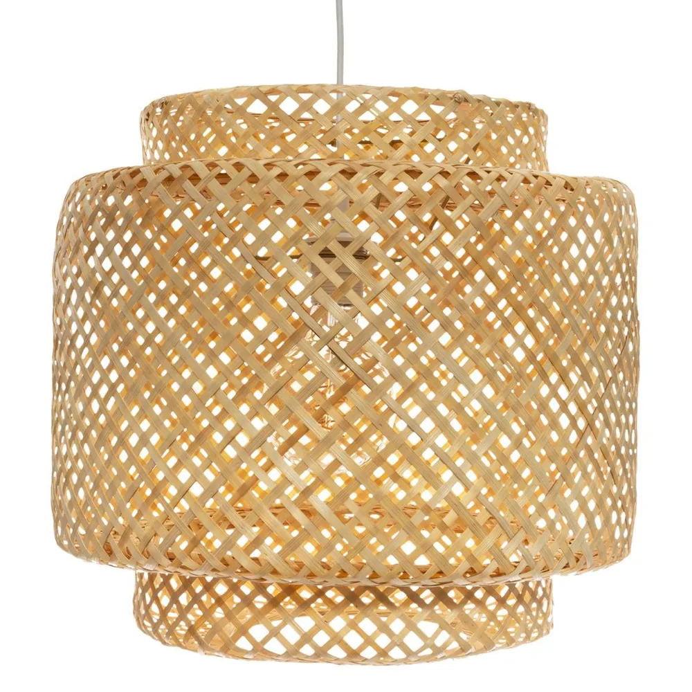 Atmosphera lámpara colgante Liby de bambú tejido (40 cm)