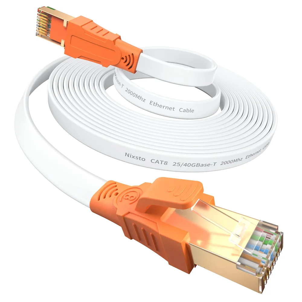 Nixsto cable de red Cat 8 plano