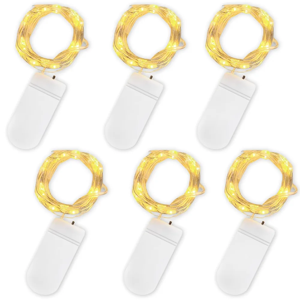 Jsdoin cadena de micro luces LED a pilas (2 m)