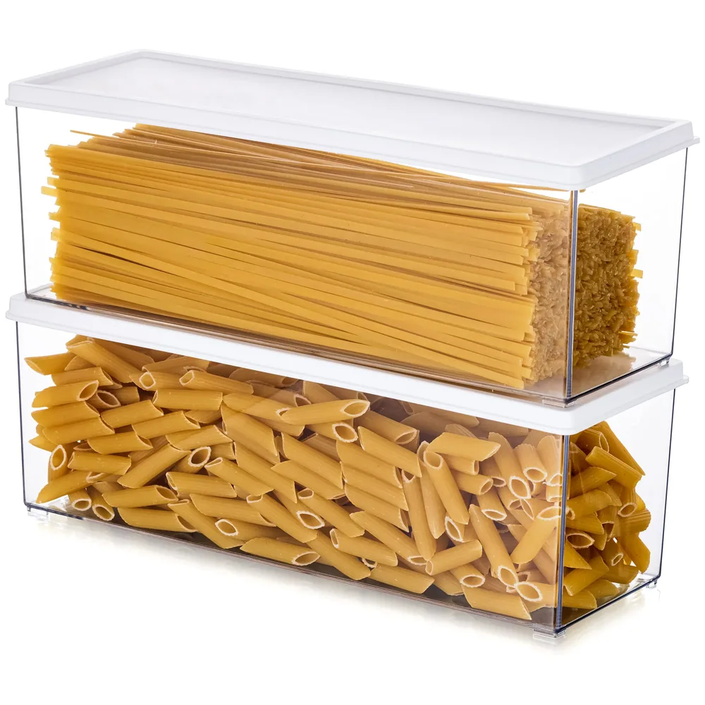 Hanobe 2 contenedores herméticos para pasta larga