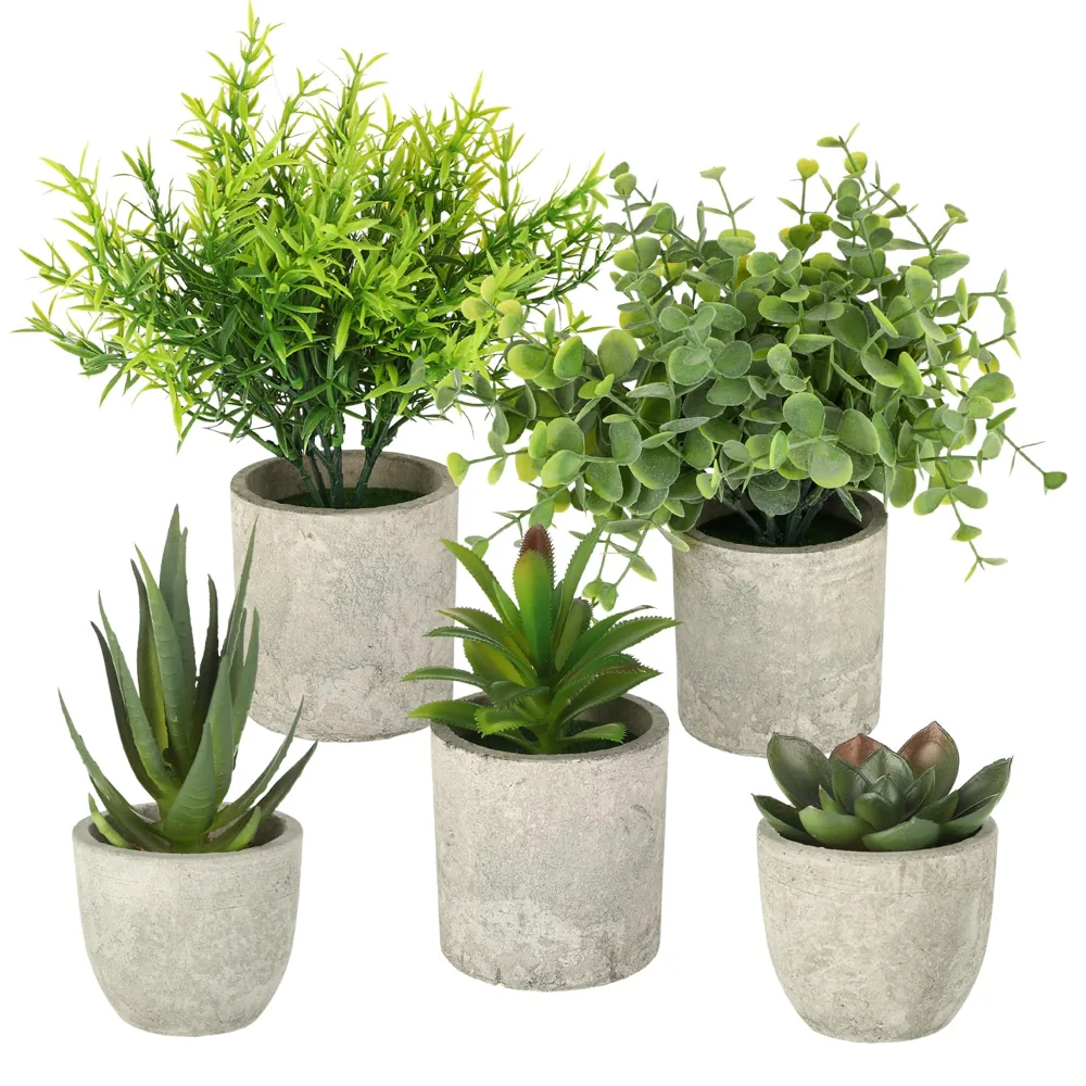 CRESZZLE set de 5 plantas artificiales pequeñas
