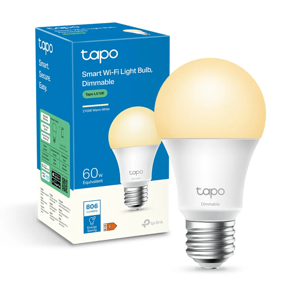 Tapo L510E bombilla inteligente WiFi de luz cálida E27