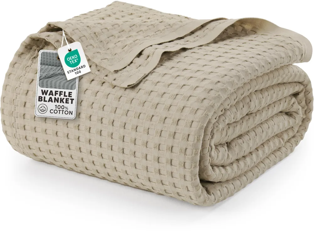 Utopia Bedding manta de gofre 100 % algodón 182 × 228