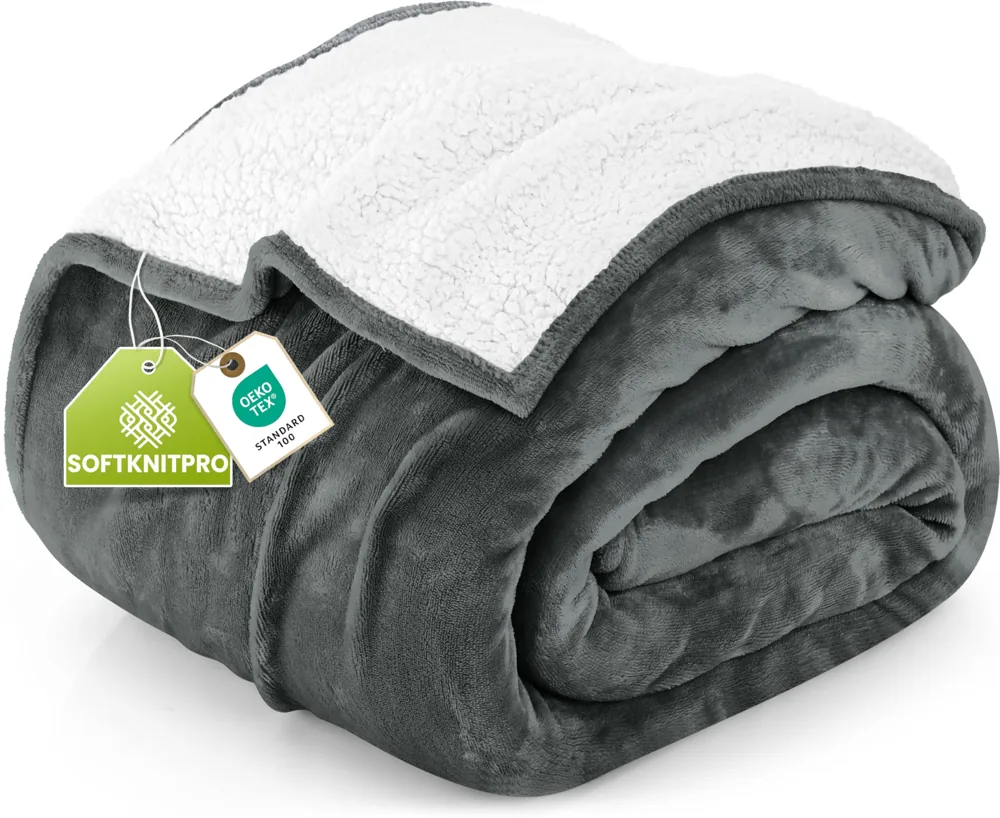 Utopia Bedding manta sherpa reversible 228 × 228